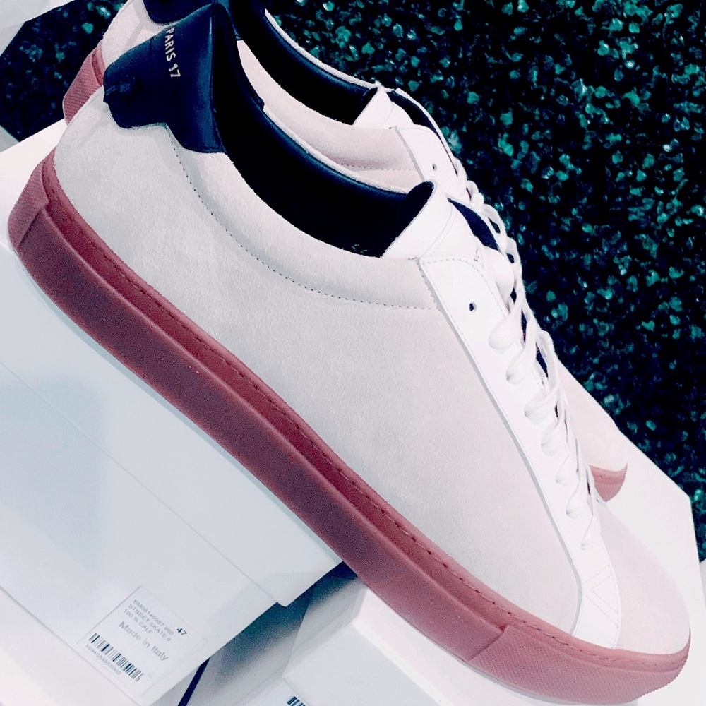 NEW GIVENCHY URBAN STREET
KNOT LOW-TOP SNEAKERS, BEIGE MULTI SIZE EU46 US13